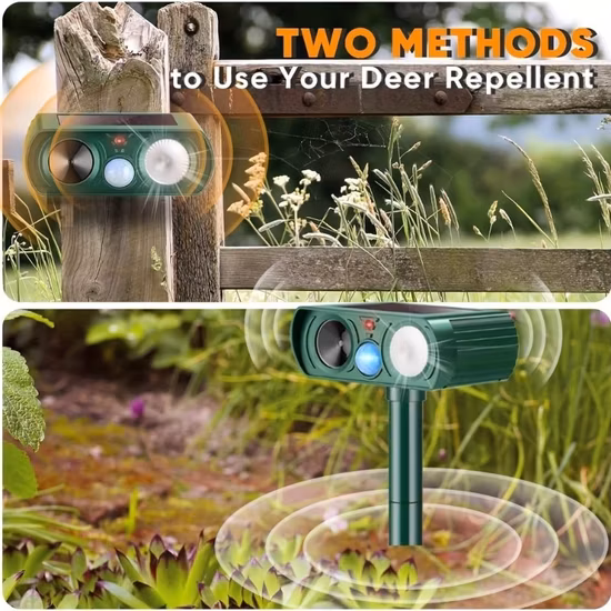 Outdoor Garden Solar Power Waterproof Ultrasonic Mole Repellent High Quality Garden Yard Lawn Pest Repeller Control